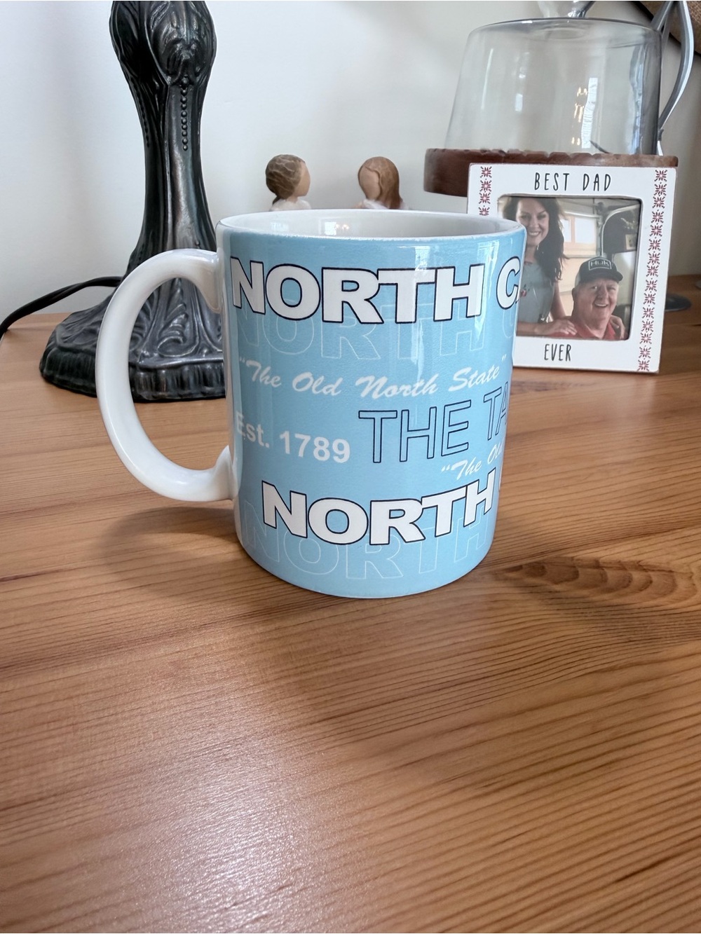 Light Blue Carolina Tarheel Ceramic Coffee Mug